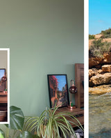 Mediterranean Street Wall Art – Rustic Floral Alleyway Photography Print