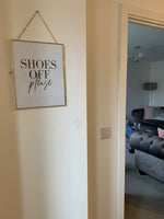 Shoes Off Please Simple Home Wall Decor Print