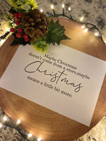 Maybe Christmas Seasonal Wall Home Decor Print